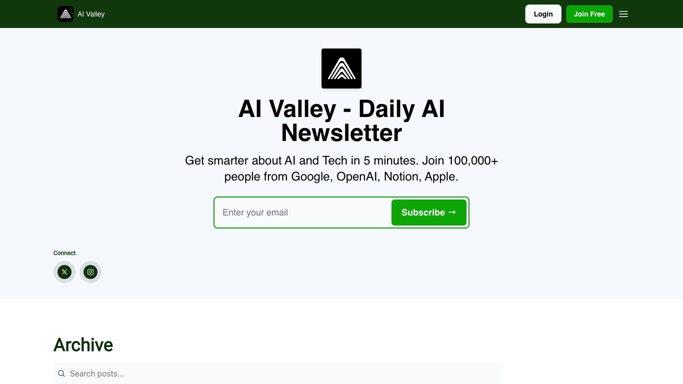 AI Valley - Quick Daily AI Updates